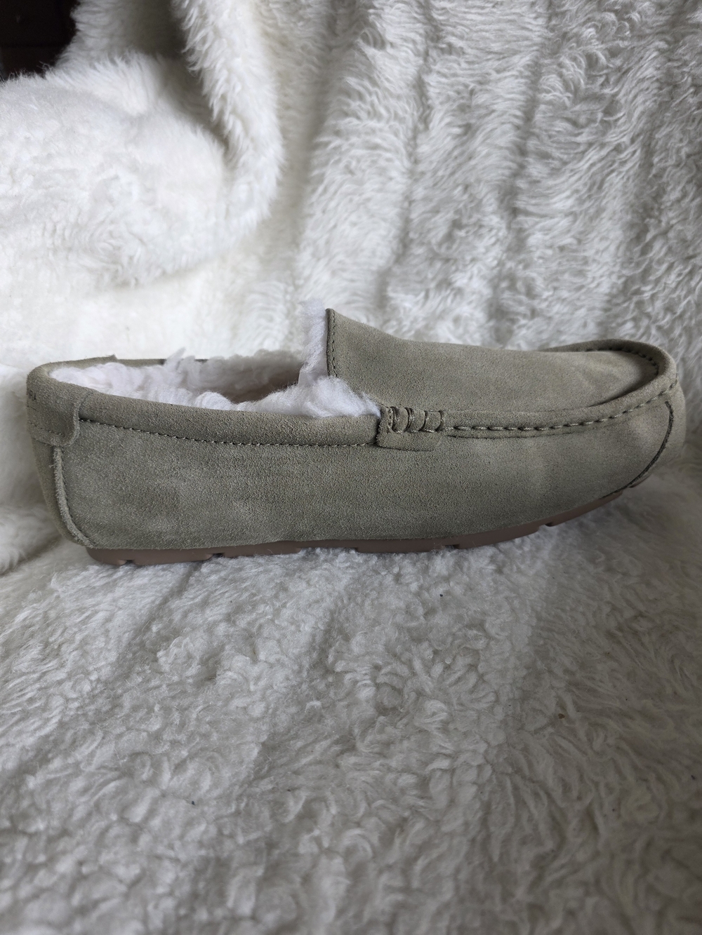 Koolaburra By UGG Men's Suede Shearling-Lined Slip-On Loafers - Taupe